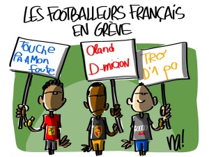 Nactualités : les footballeurs français en grève