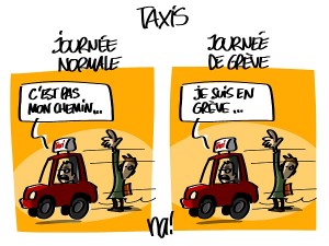 grève des taxis : le jeu des 1 erreur