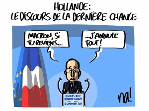Hollande désespéré ?