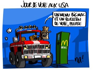 Jour de vote aux USA