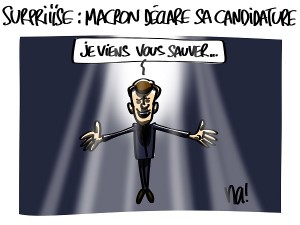 Macron annonce sa candidature