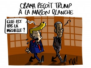 Obama reçoit Trump à la maison blanche