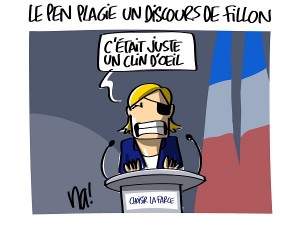 Le Pen plagie un discours de Fillon