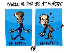 Bayrou ne sera pas premier ministre