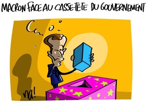 Macron face au casse-tête du gouvernement