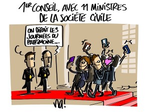 Premier conseil des ministres du gouvernement Macron