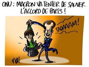 ONU : Macron va tenter de sauver l’accord de Paris