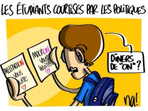 Les étudiants courtisés par les politiques