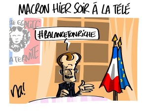 Macron hier soir sur TF1