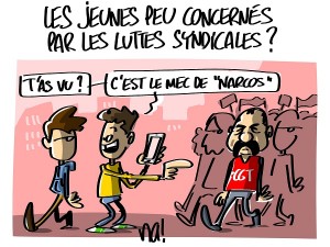 les jeunes peu concernés par les luttes syndicales ?