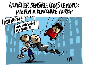 Macron dans les quartiers sensibles du Nord