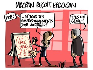 Macron reçoit Erdogan