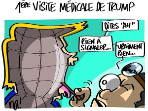 Trump à la visite médicale