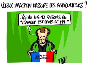 Les voeux de Macron aux agriculteurs