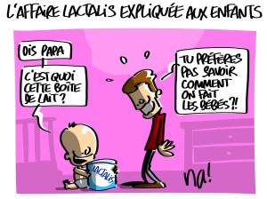 L’affaire lactalis expliquée aux enfants