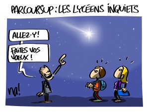 parcoursup : les lycéens inquiets