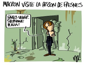 Macron visite la prison de Fresnes