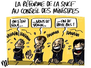 la réforme de la SNCF au conseil des ministres