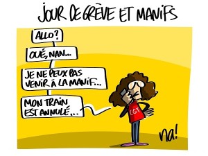 Jour de grève et manifs