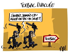 Tolbiac évacuée