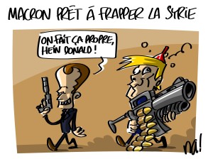 Macron prêt à frapper en Syrie