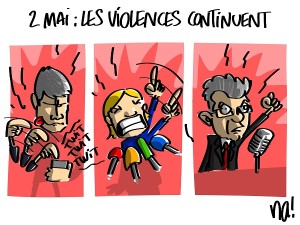 2 mai, les violences continuent