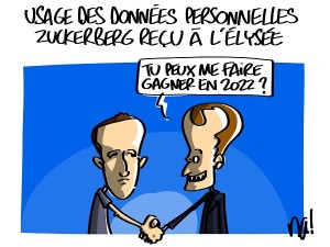 Marck Zuckerberg reçu à l’Elysée