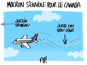 Macron s’envole pour le Canada