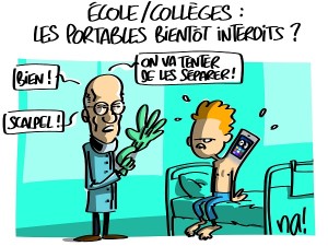 Ecole, collèges, les portables bientôt interdits ?