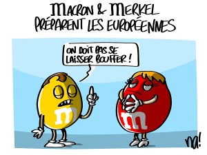 Macron et Merkel préparent les européennes