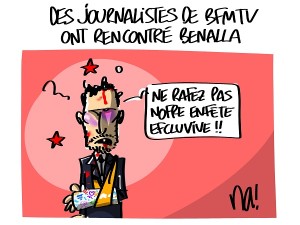 Des journalistes de BFMTV ont rencontré Benalla