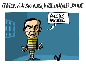 Carlos Ghosn aussi, porte un gilet jaune