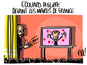 Edouard Philippe devant les maires de France