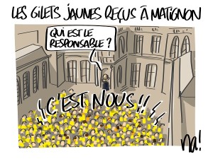 Les gilets jaunes reçus à Matignon