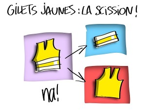 Gilets jaunes, la scission