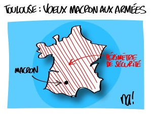 Toulouse, voeux de Macron aux armées