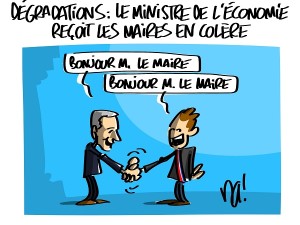 Le ministre de l’économie reçoit les maires en colère