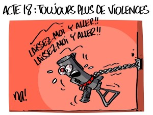 Acte 18, toujours plus de violences