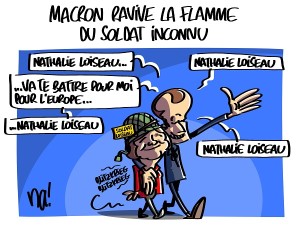Macron ravive la flamme du soldat inconnu