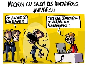 Macron au salon des innovations #vivatech