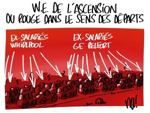 Ascension, du rouge dans le sens des départs