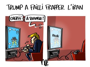 Trump a failli frapper l’Iran