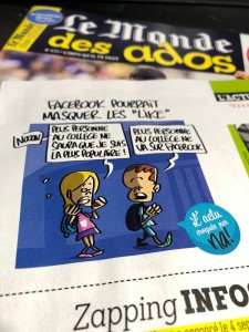 Dessin dans ‘Le Monde des Ados’