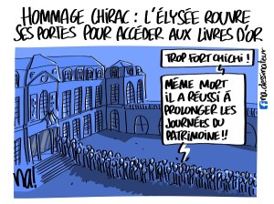 Hommage Chirac, des livres d’or à l’Elysée