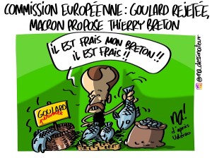 Commission européenne, Goulard rejetée, Macron propose Thierry Breton