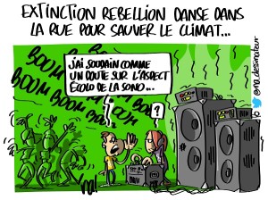 Extinction Rebellion danse dans la rue pour le climat