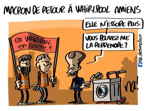 Macron de retour à Whirlpool Amiens