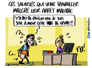 Ces salariés qui vont travailler malgré leur arrêt maladie