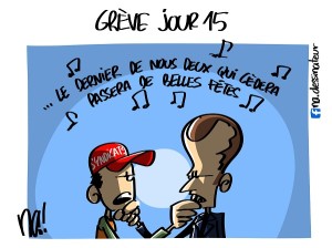 Grève jour 15