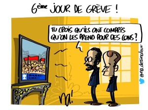 dessin bonus : 6ème jour de grève